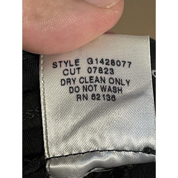 Guess Collection Pants Womens 12 Black Flare Stretch Dress Career Work USA Nylon - Picture 11 of 11